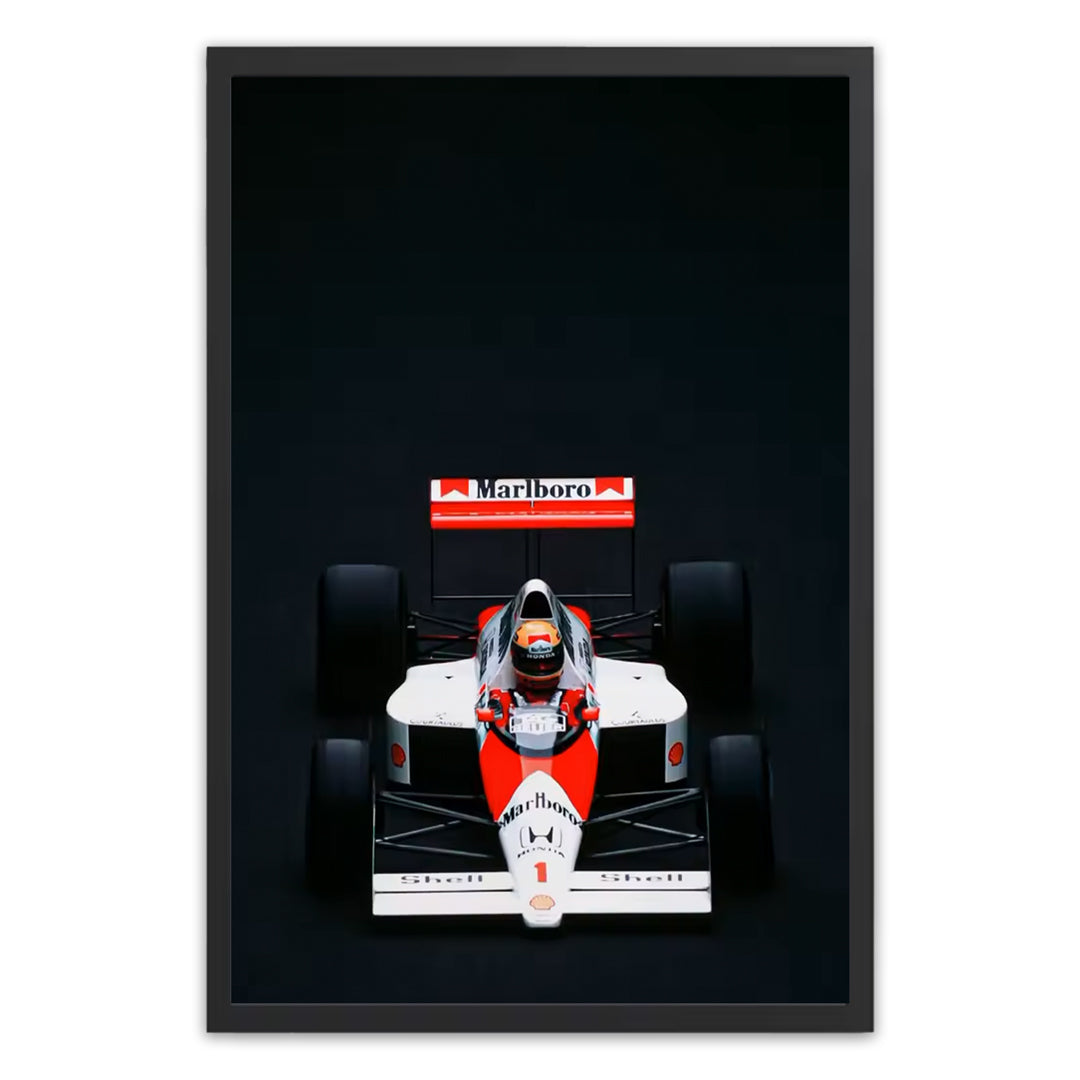 Ayrton Marlboro McLaren F1 Poster V2