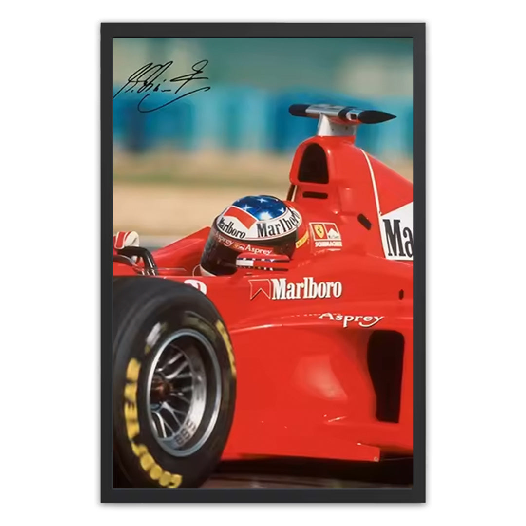 Michael Schumacher Signature F1 Poster