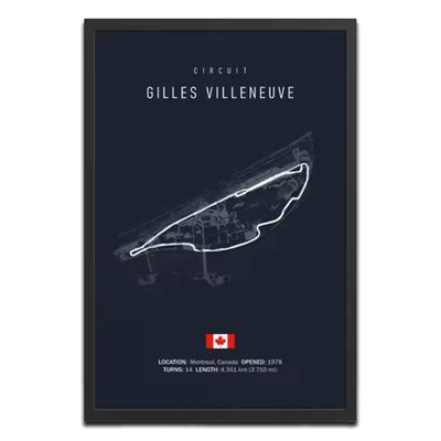 Montreal Grand Prix F1 Track Poster