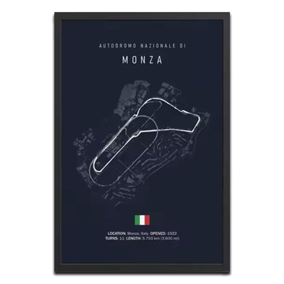 Monza Grand Prix F1 Track Poster