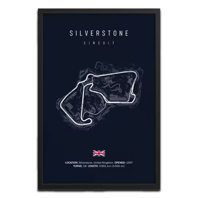 Silverstone Grand Prix F1 Track Poster