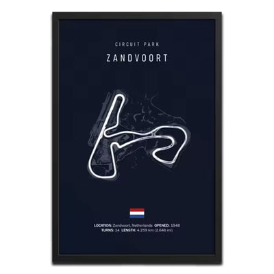 Zandvoort Grand Prix F1 Track Poster