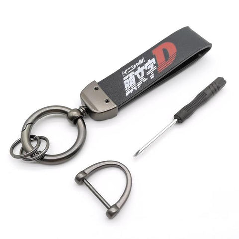 Initial D Leather Strap Keychain - Apparel By Enemy