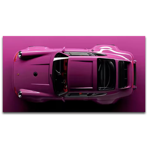 Magenta Porsche 911 Widebody Canvas Wall Art