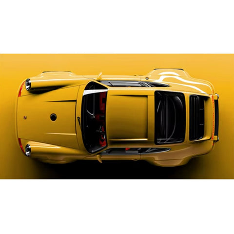 Mustard Porsche 911 Widebody Canvas Wall Art