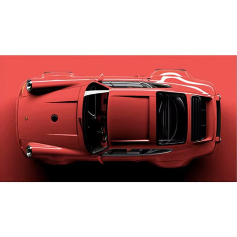 Red Porsche 911 Widebody Canvas Wall Art