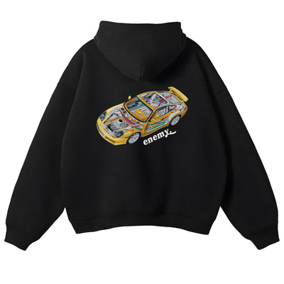 Porsche 911 XRay Hoodie (Black)