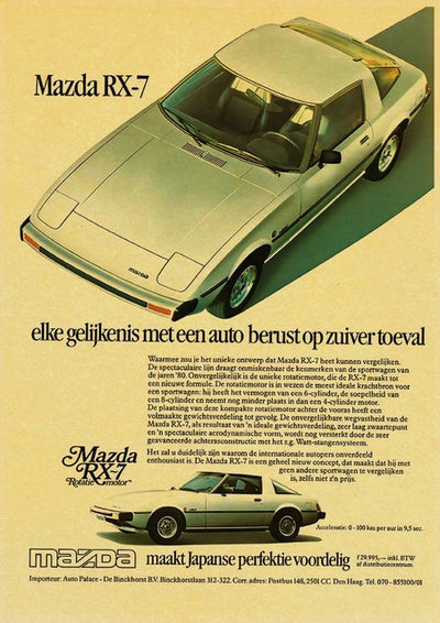 Mazda RX7 FB Vintage JDM Poster - Apparel By Enemy