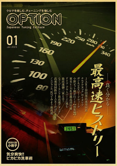 Speedometer Vintage JDM Poster - Apparel By Enemy