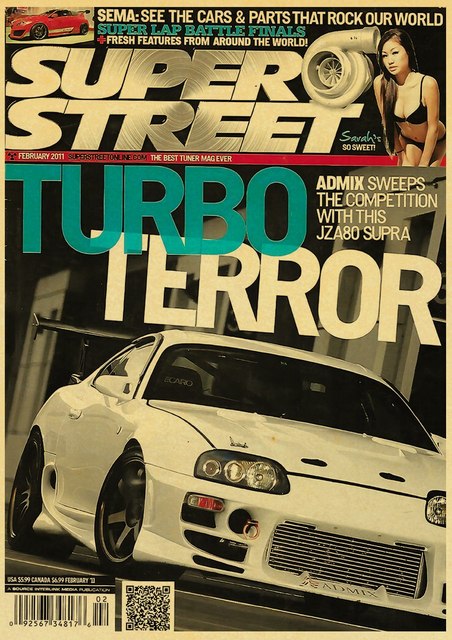 Toyota Supra MK4 Vintage JDM Poster - Apparel By Enemy
